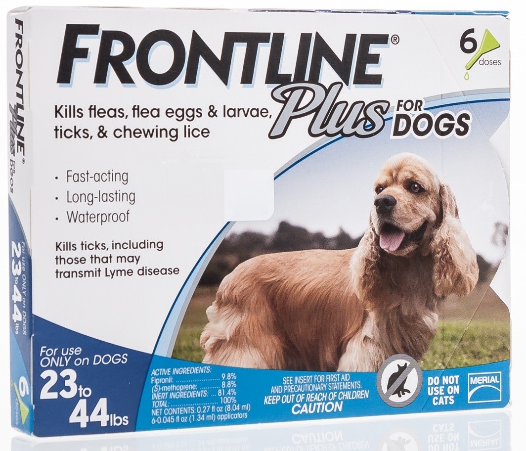 Frontline Plus for Medium Dogs (23 - 44 lbs, 6 Months Supply)