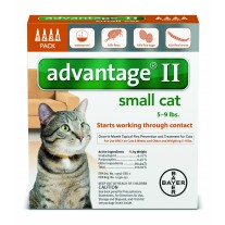 Advantage II for Small Cats (5 - 9 lbs, 4 Month Supply)