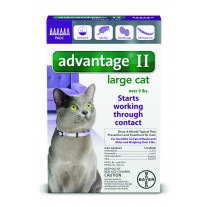 Advantage II for Large Cats (Over 9 lbs, 6 Month Supply)