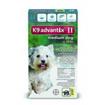 K9 Advantix II for Medium Dogs (11 - 20 lbs, 2 Month Supply)