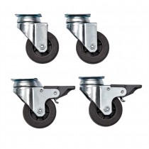 Midwest Skudo Pet Travel Carrier Wheel Casters 4 Pack Silver - 1400CASTER