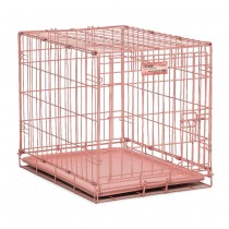 Midwest iCrate Single Door Dog Crate Pink 24" x 18" x 19" - 1524PK