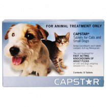 Capstar for Small Dogs and Cats Flea Tablets (11.4mg, 6 Count)