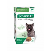 Advantus 7.5mg Soft Chews Oral Flea for Dogs (4 - 22 lbs, 7 Count)