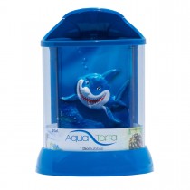 BioBubble Aqua Terra 3D Shark Background 2 Gallon Blue 9" x 9" x 12" - BIO-20298402