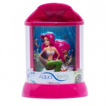 BioBubble Aqua Terra 3D Mermaid Background 2 Gallon Pink 9" x 9" x 12" - BIO-20299104