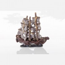 BioBubble Decorative Mystery Pirate Ship Small 9.5" x 4" x 4.75" - BIO-60129100