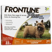 Frontline Plus for Small Dogs (Under 22 lbs, 3 Months Supply)