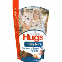 Hugs Pet Products Paula Dean Grain Free Jerky Bites Salmon and Sweet Potato 12 oz. 9" x 5.5" x 2.5" - HUG-42029