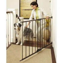 North States Easy Swing and Lock Wall Mounted Matte Bronze Gate 28" - 48"  x 31" - NS4955