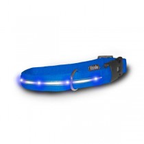 Visiglo Blue Nylon Collar with Blue LED