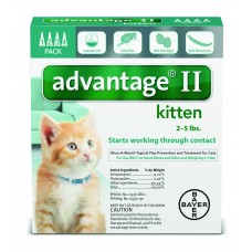 Advantage II for Kittens (2 - 5 lbs, 4 Month Supply)