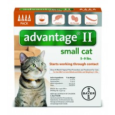 Advantage II for Small Cats 4 Month Supply