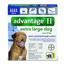 Advantage II for Extra Large Dogs (Over 55 lbs, 4 Month Supply) Front
