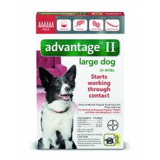 Advantage II for Large Dogs (21 - 55 lbs, 6 Month Supply) Front