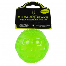 Hyper Pet Dura Squeaks Ball Dog Toy Green 2.75" x 2.75" x 2.75" - HYP49443EA